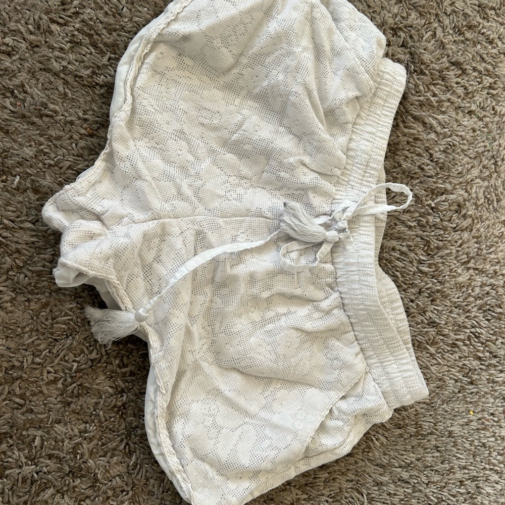 Forever 21 White Athletic Shorts
